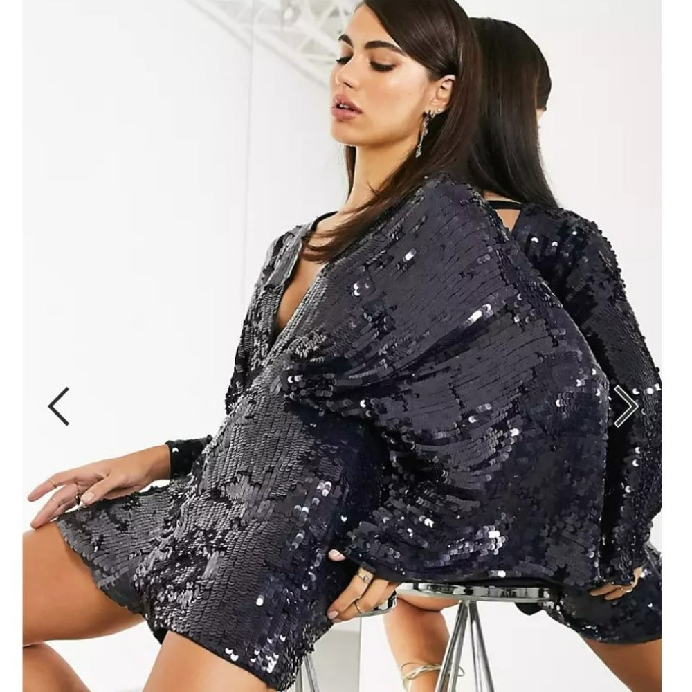 ASOS Kimono Edition Sequin Romper